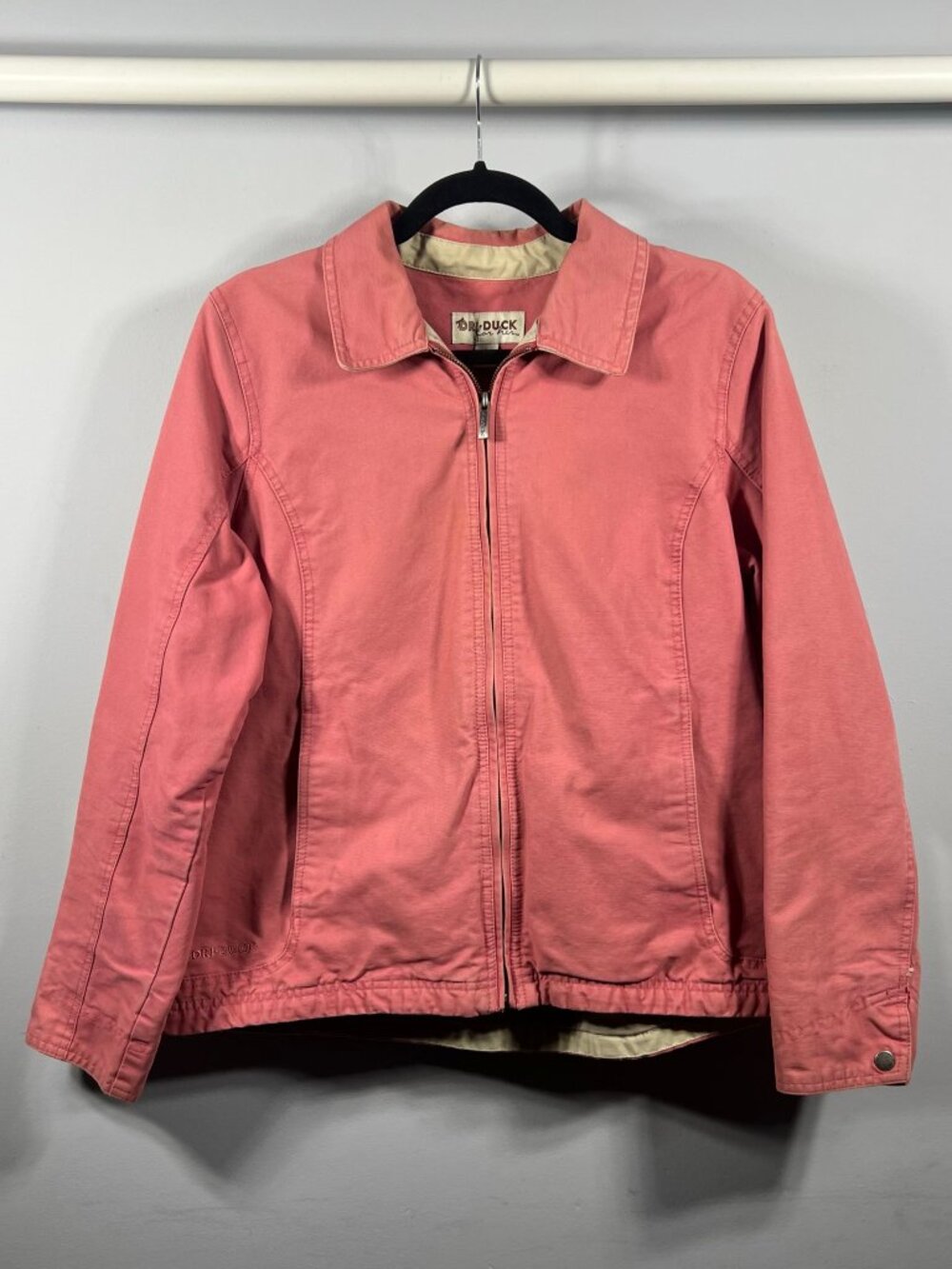 Dri Duck For Her Jacket Womens Barn Coat Full Zip L Canvas Rugged Outdoor Stains